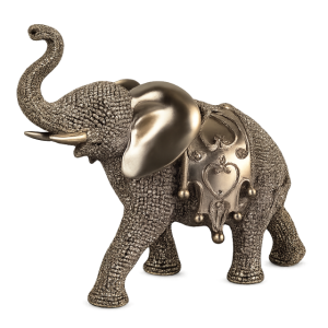 Декоративна фигура слон с релефни орнаменти