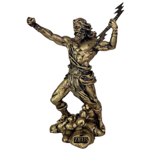 Фигура Зевс с мълния 28 см