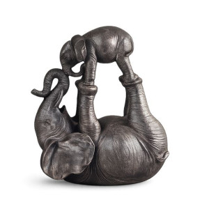 Декоративна фигура слон с малко слонче