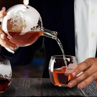 Глобус-декантер - Globe Decanter Set Deluxe