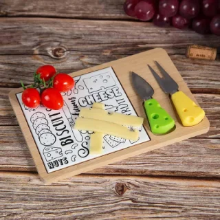 Плато за сирена 3 части White Cheese на ниска цена от Max-Shop