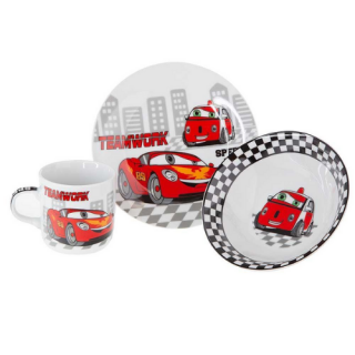 Детски сервиз за хранене спортна кола на ниска цена от Max-Shop
