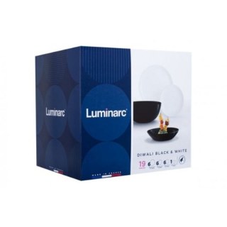 Сервиз за хранене luminarc diwali black and white 19 части