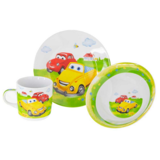 Детски сервиз за хранене коли на ниска цена от Max-Shop